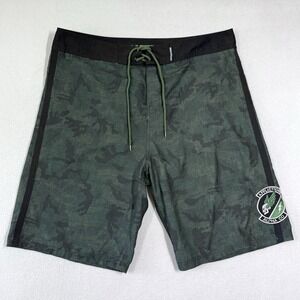 Affliction Board Shorts Mens 36 Camo Print‎ Skull Swim Trunks Grunge Y2K MMA